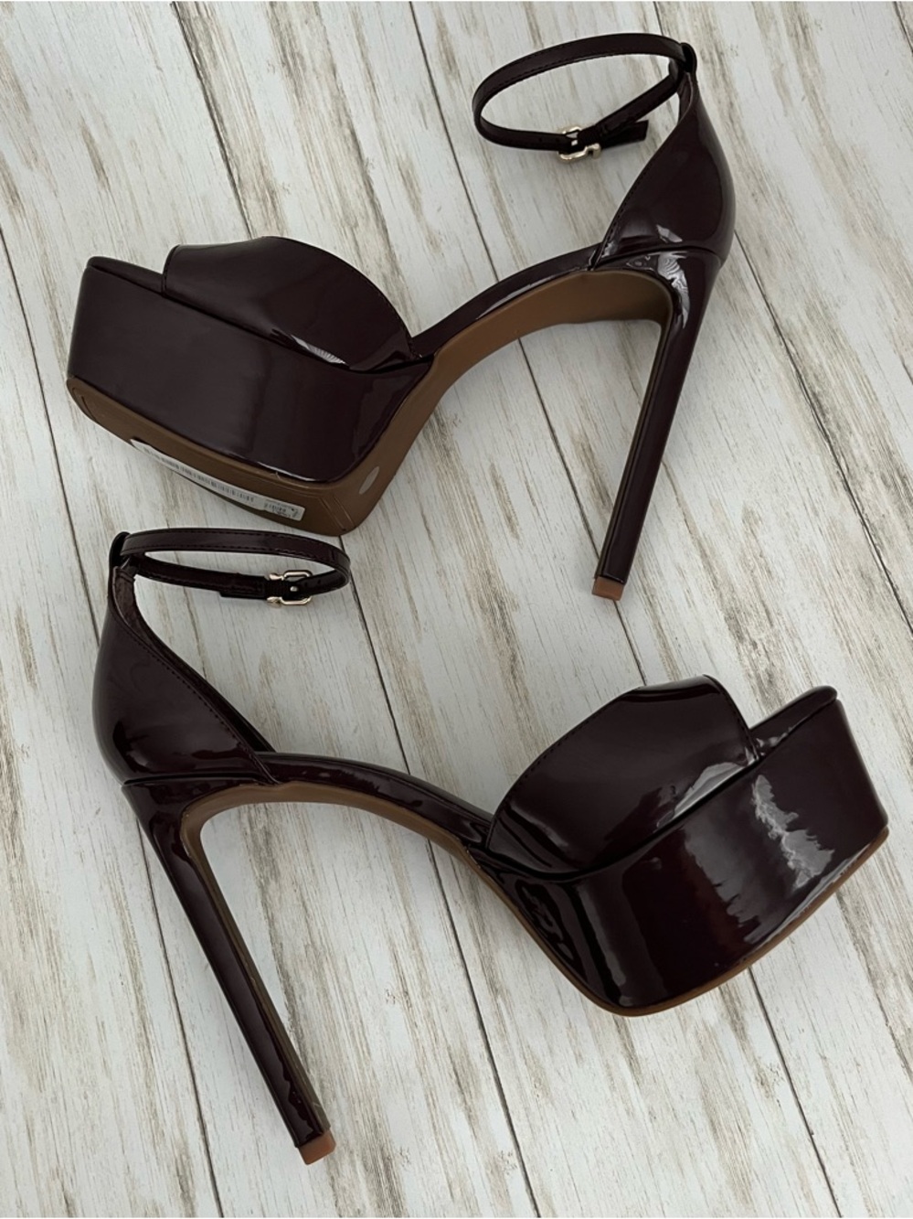 Gianni Bini Natali Patent Platform Ankle-Strap Sandal - Picture 6 of 9